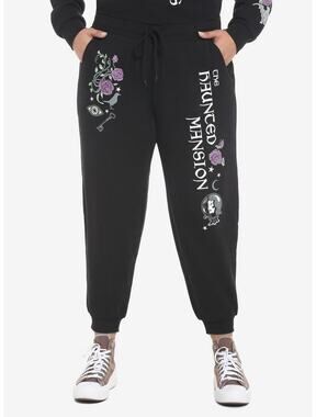 ⭐️Disney Her Universe NWT Women's 4 4X Haunted Mansion Leota Rose Jogger Pants